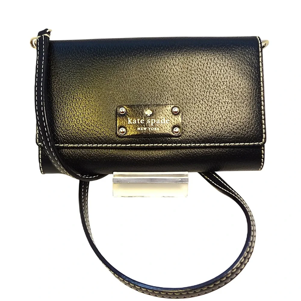 Kate Spade New York Wellesley Natalie‎ Convertible Clutch Crossbody Bag Black